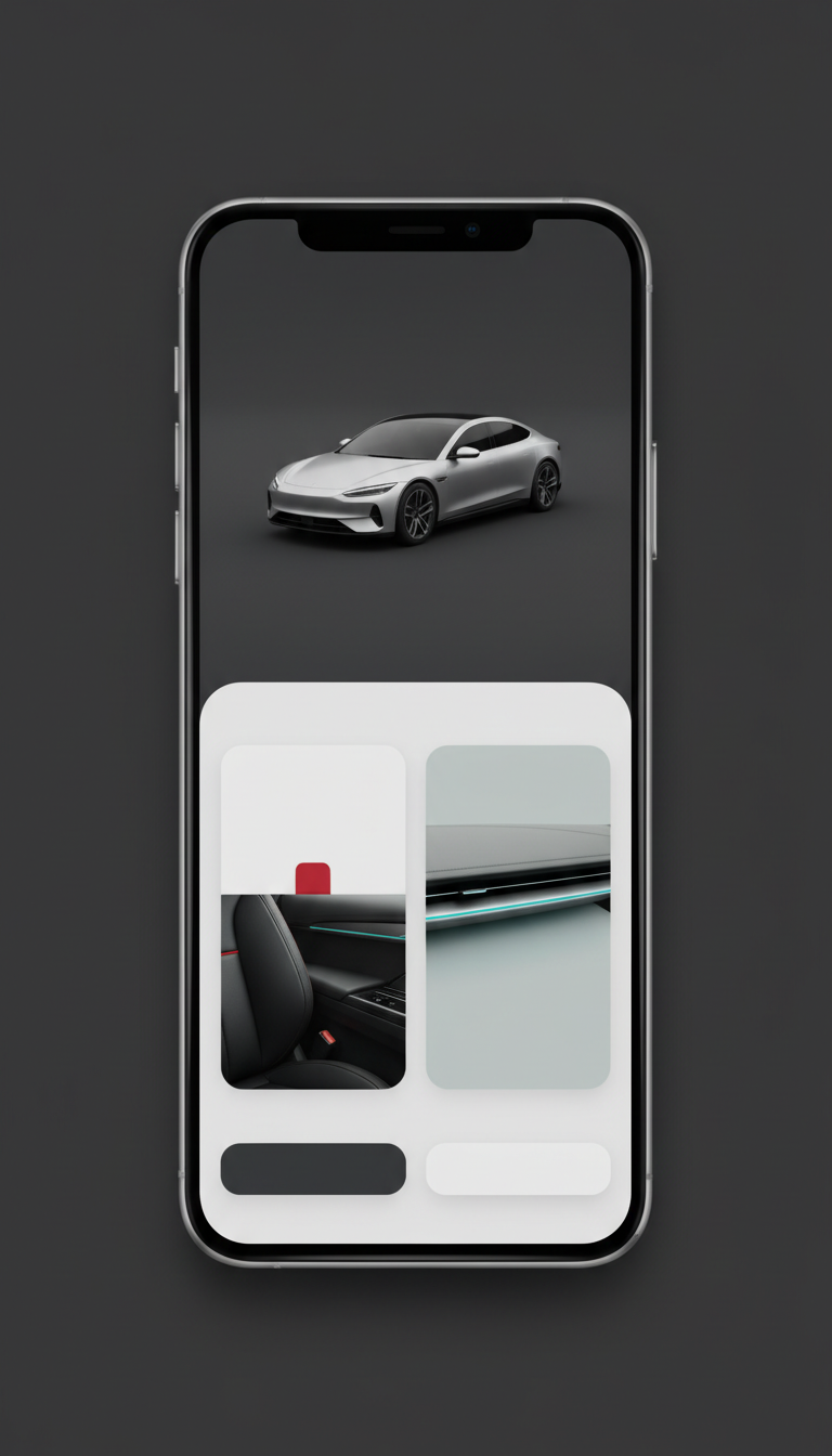 App-Based Booking Interface on Smartphone